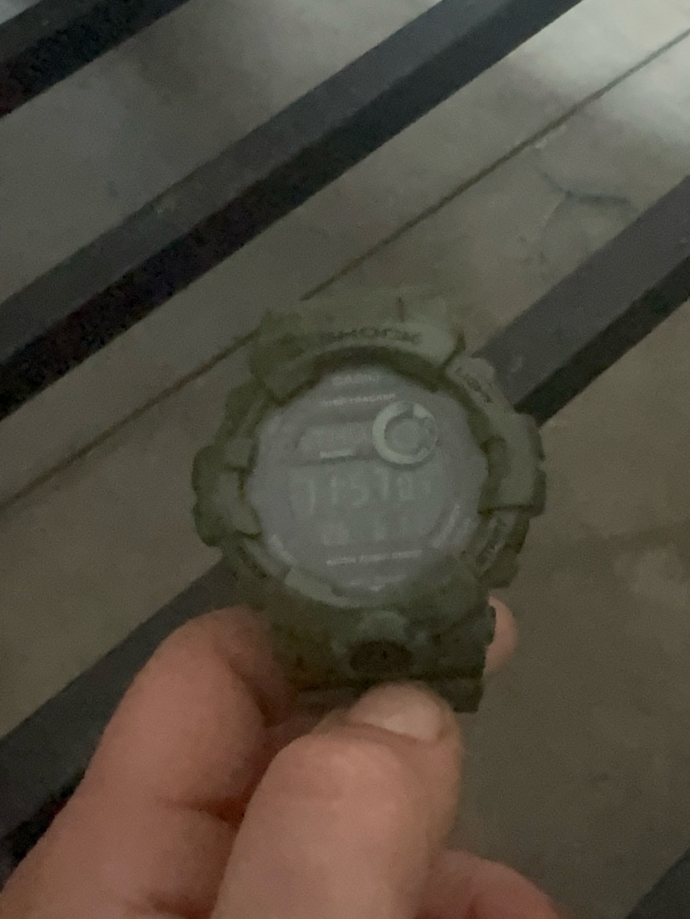 Casio Digital Sports Watch - Olive Green g-shock